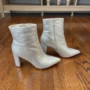 Silver Sparkly Boots